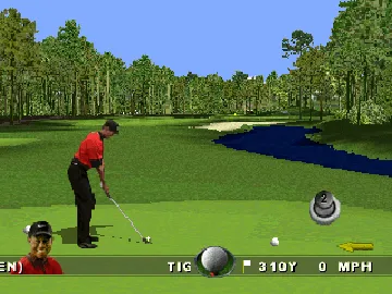 Tiger Woods 99 PGA Tour Golf (US) screen shot game playing